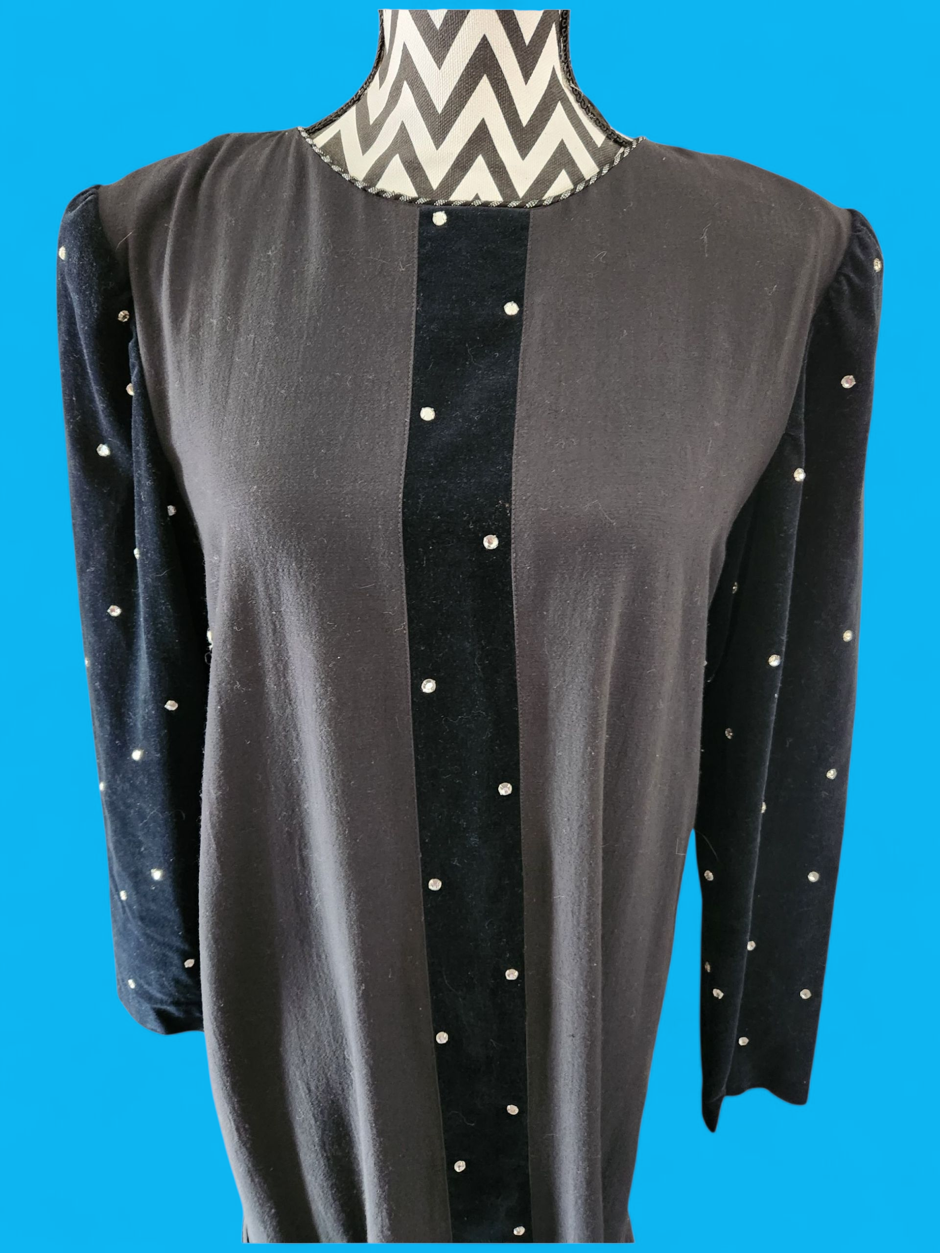 80's Retro chic drop waist dress