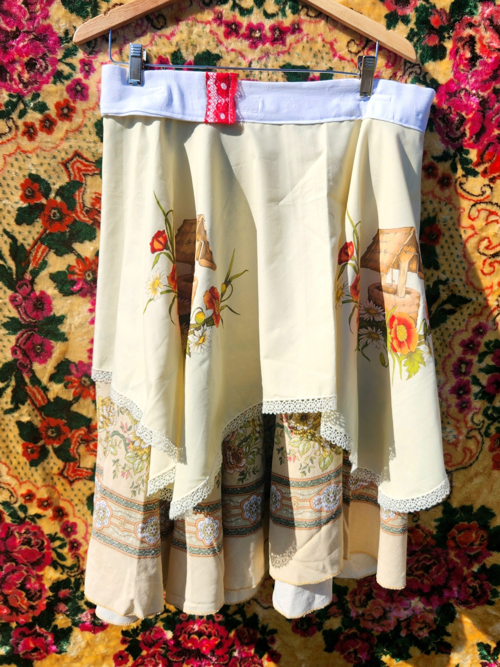 Midi circle wrap skirt