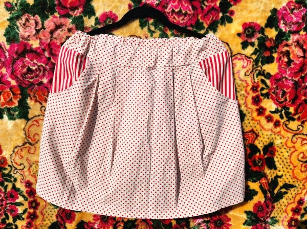Linen mini skirt
