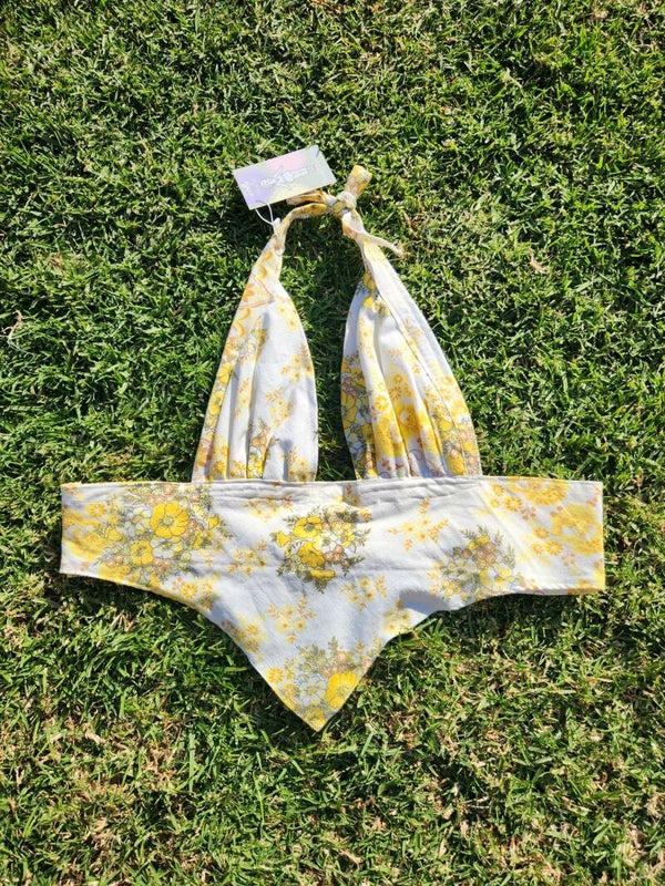 Floral halter top