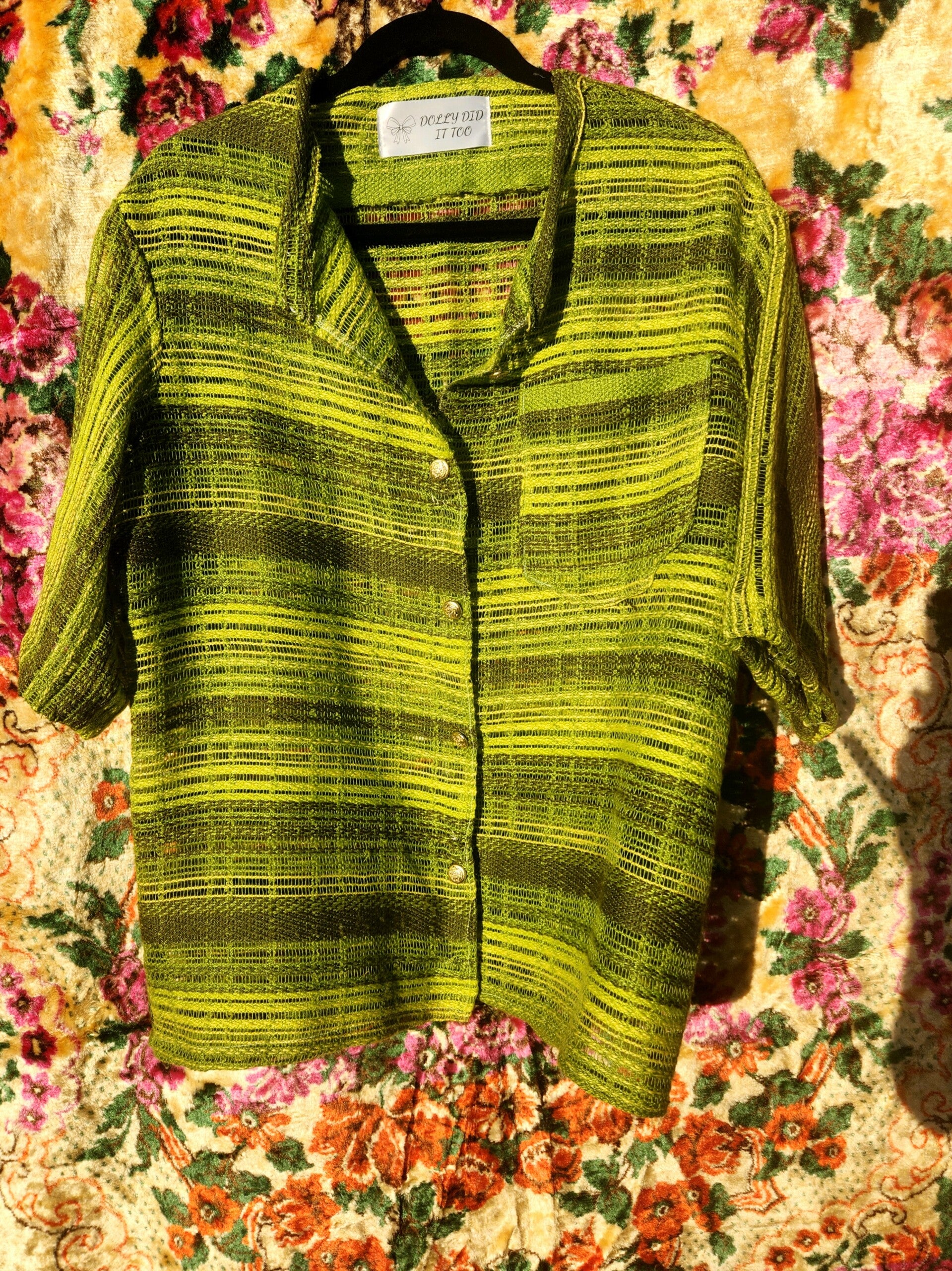Sheer curtain shirt
