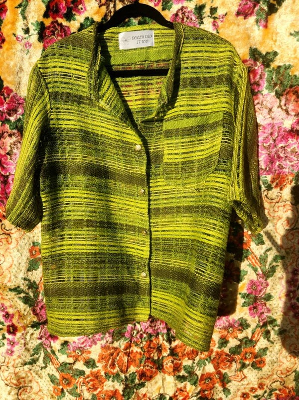 Sheer curtain shirt