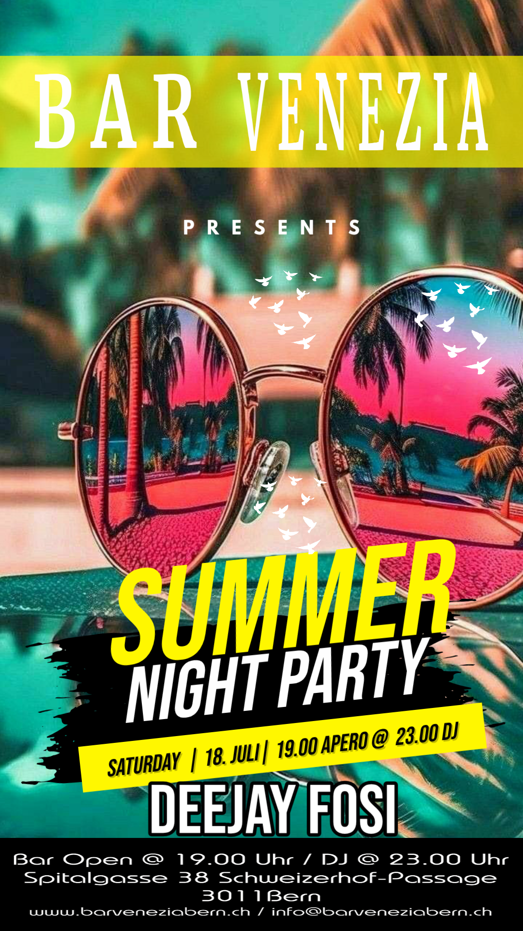 Bar Venezia, Summer Night Party mit Deejay Fosi