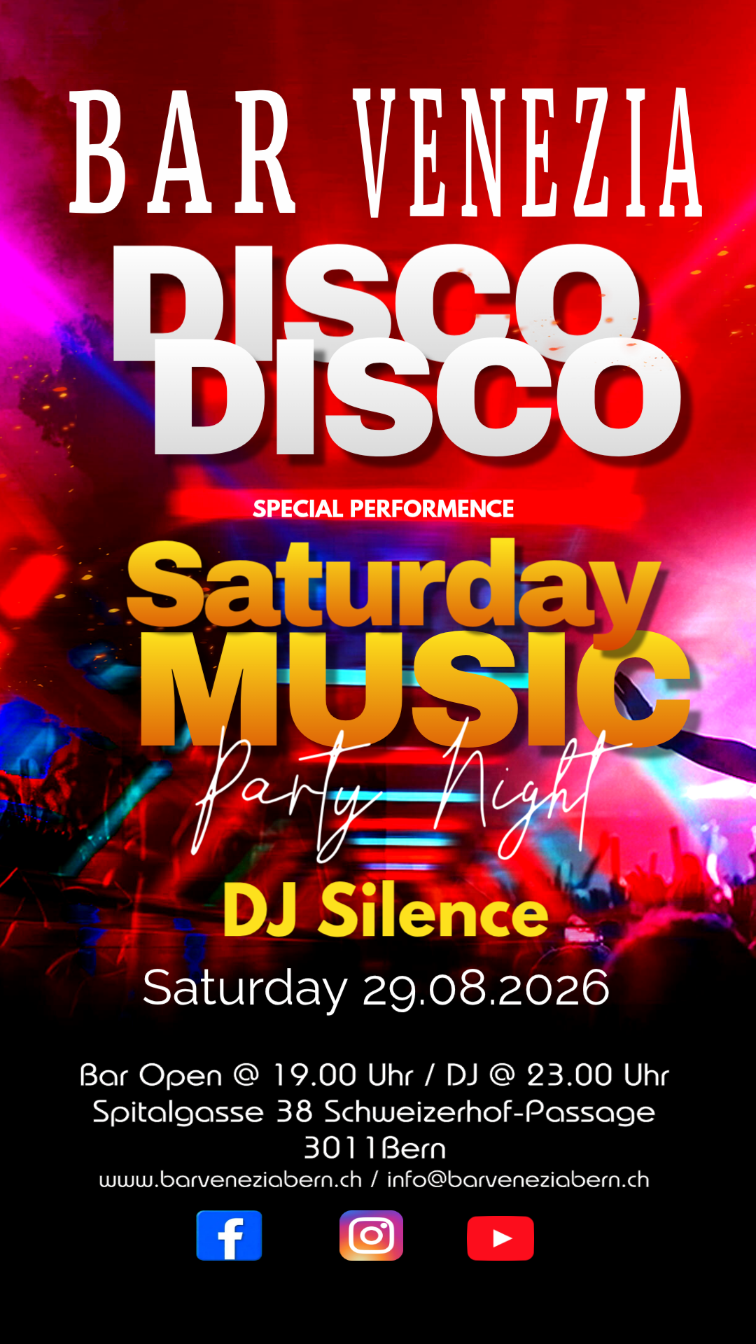 Bar Venezia, Saturday Music mit DJ Silence