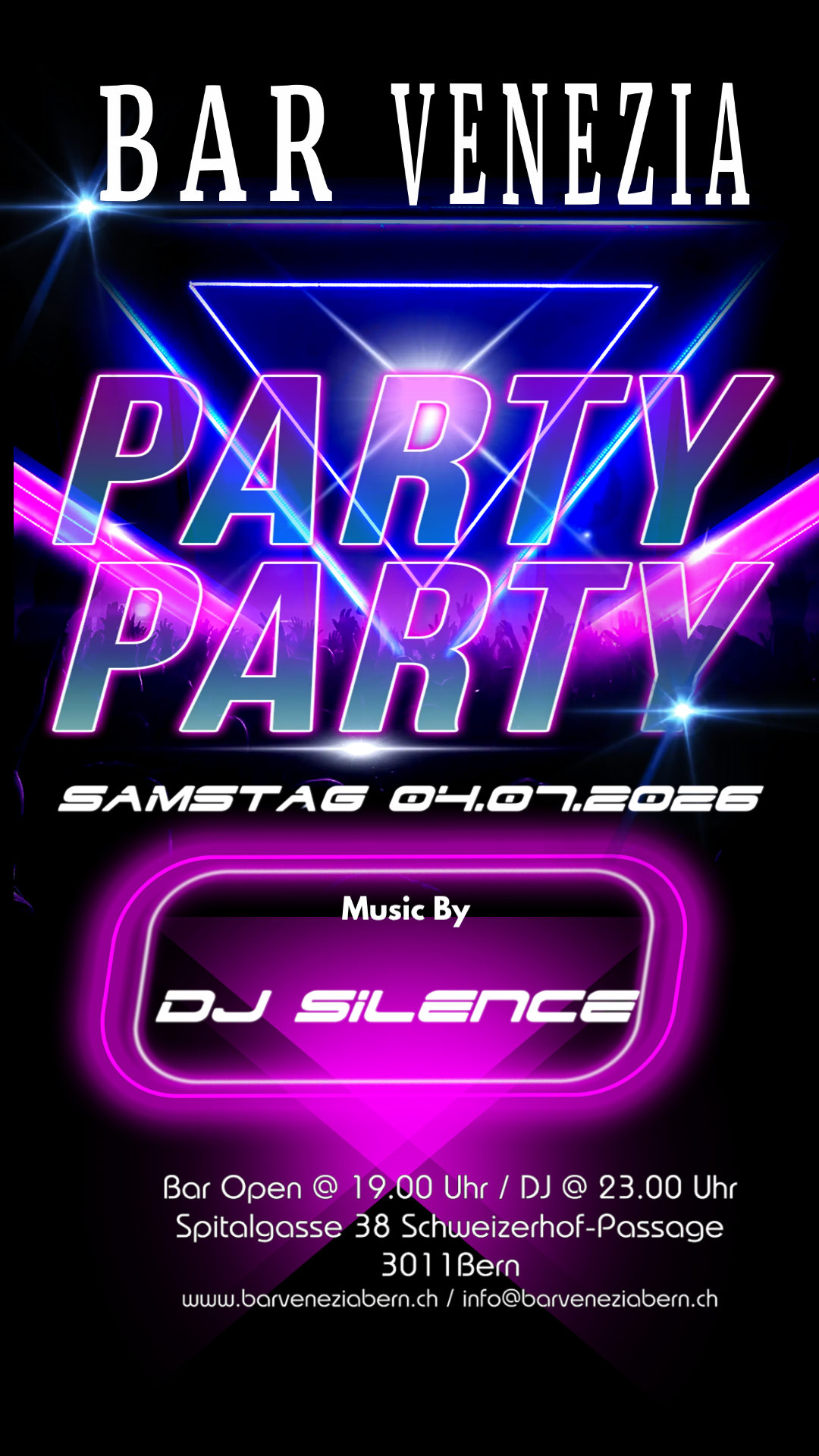 Bar Venezia, Party Party mit DJ Silence