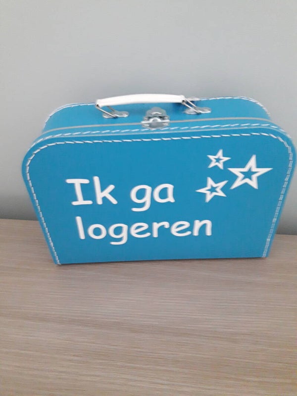 Kindrkoffertje met naam-donkerblauw