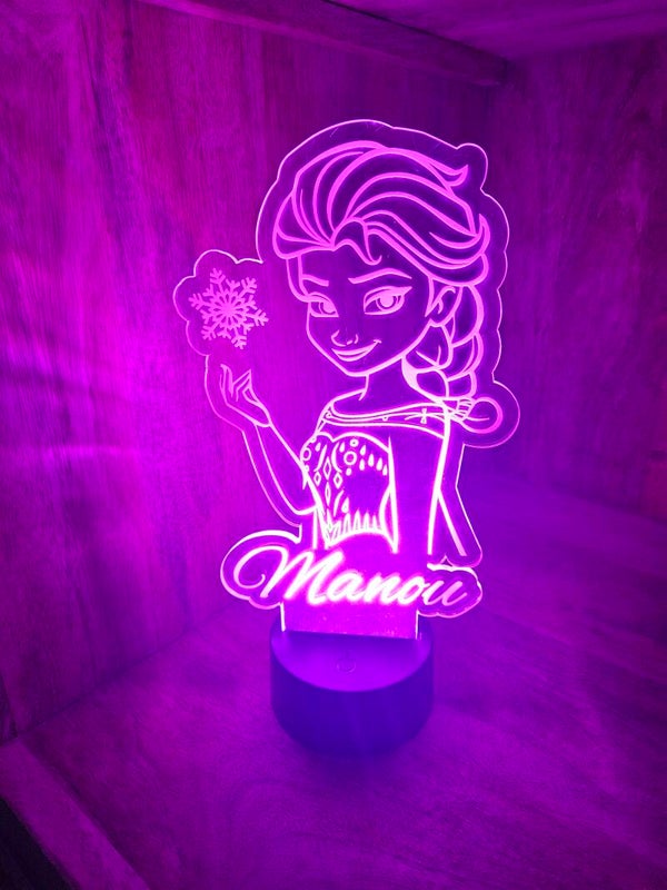 Led lamp met design en naam