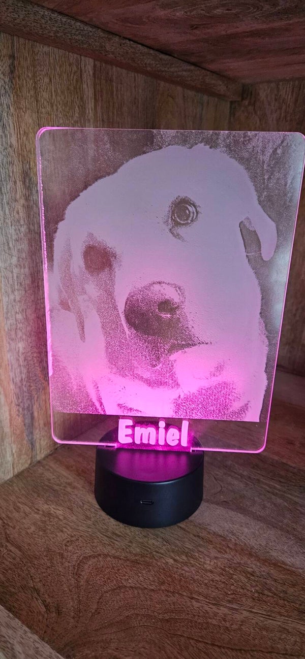 Led lamp met foto