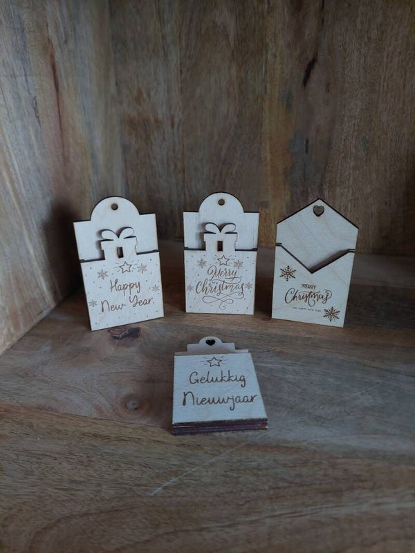 Geldcadeaudoosje hout gelaserd