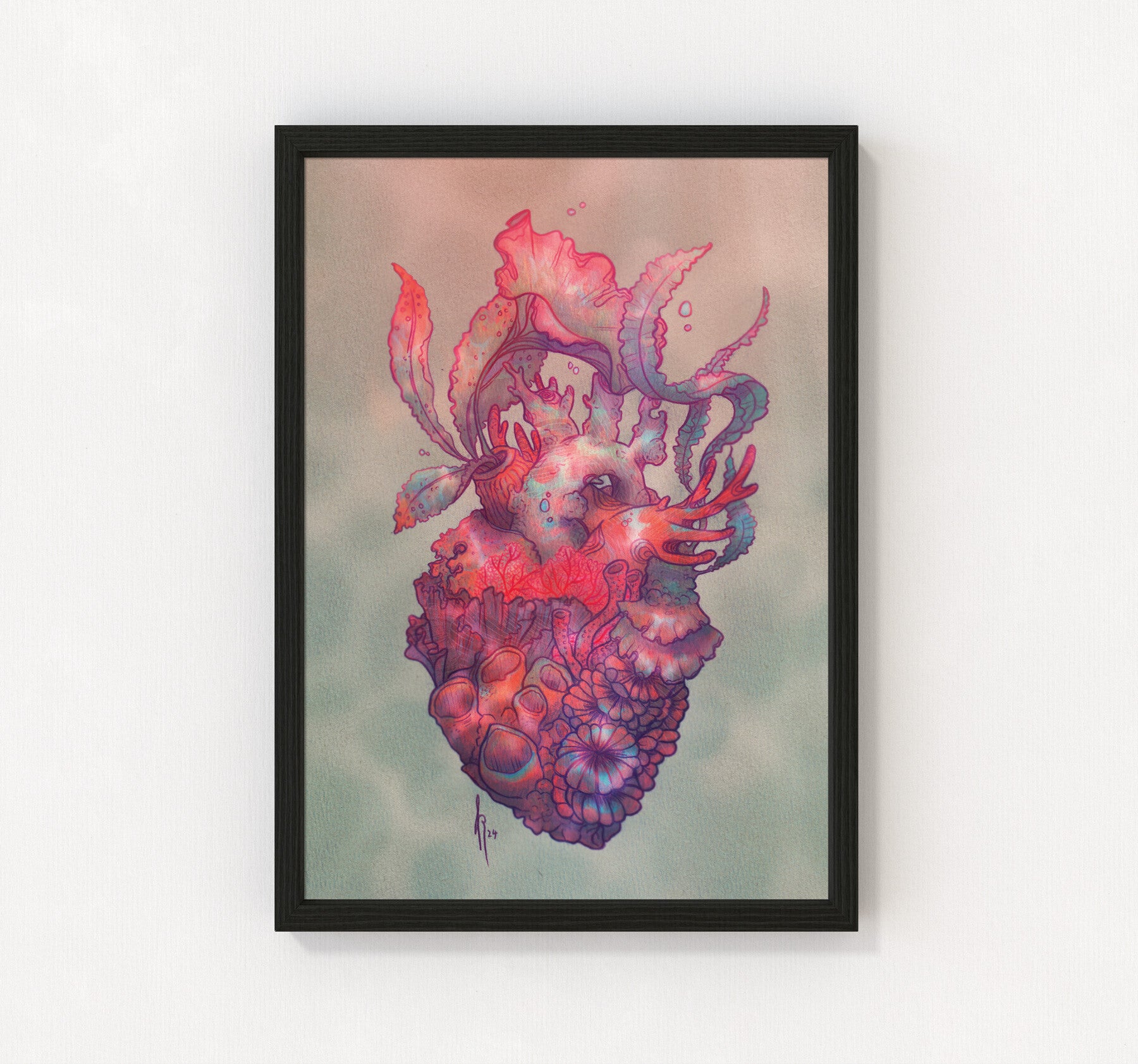 Kunstposter "CORAL HEART III"