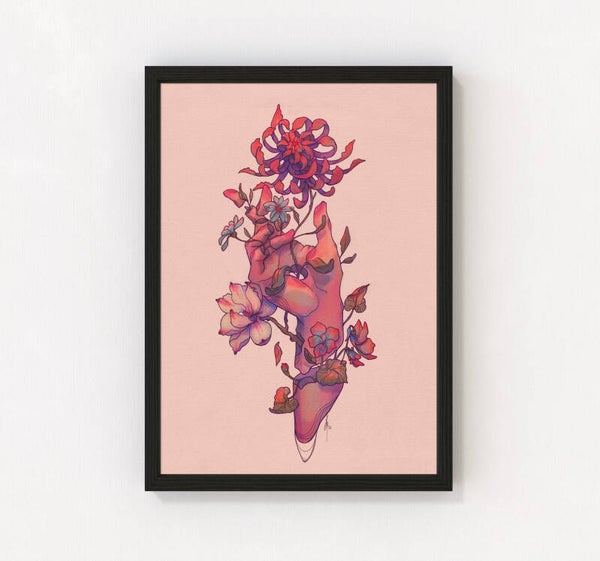 Kunstposter "SYMBIOTIC HAND II"