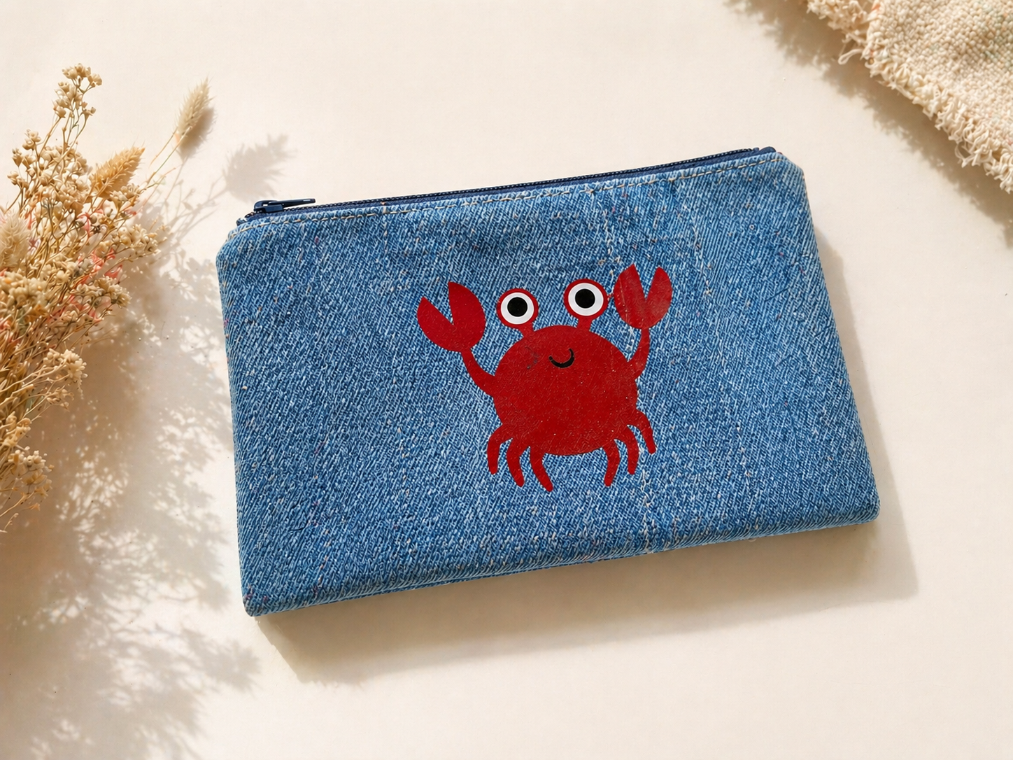 Pochette jean "Crabe"
