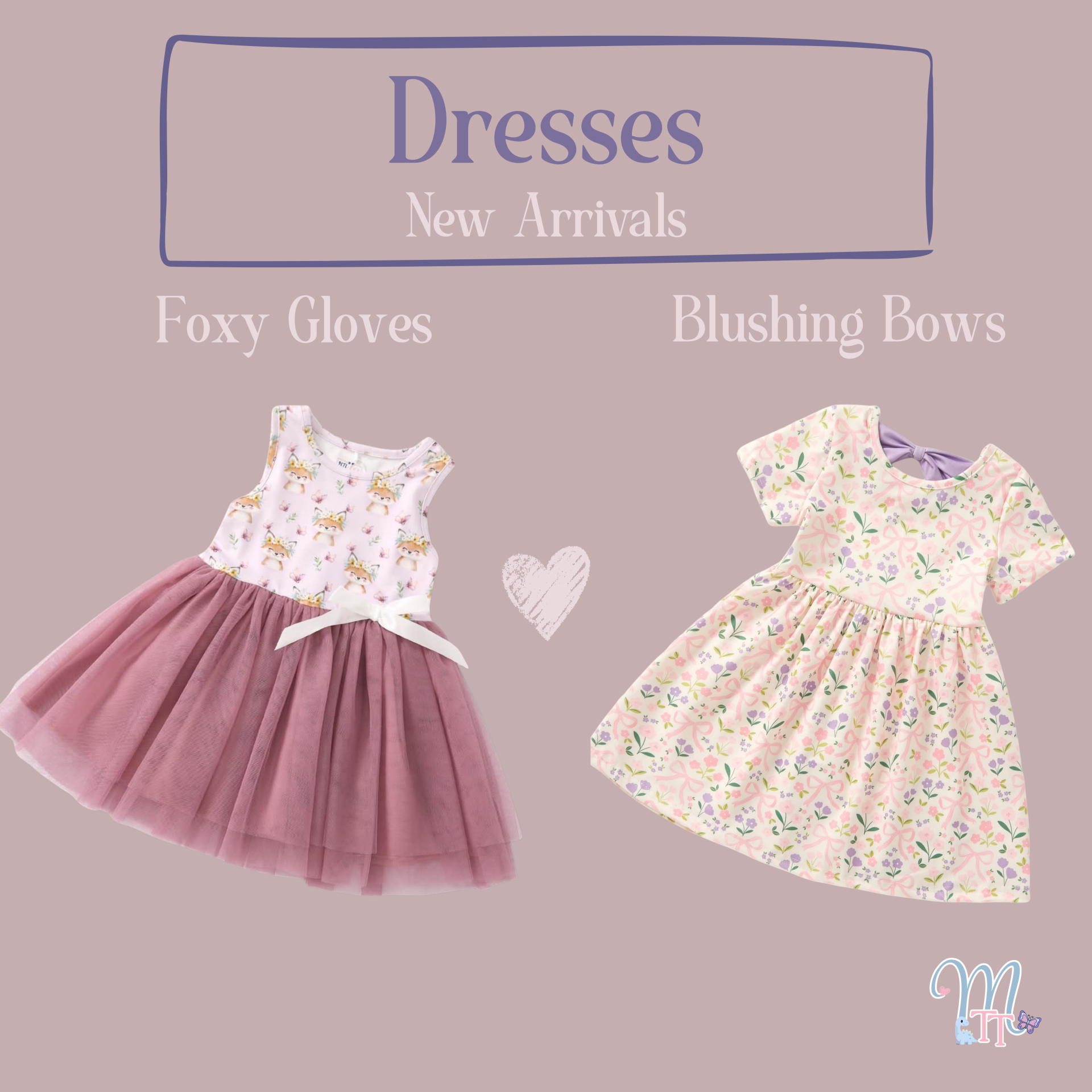 Fox  Gloves & Blushing Bows Dresses