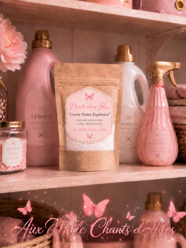 Poudre parfumée "Pureté des Ailes" à la Cerise Noire Explosive