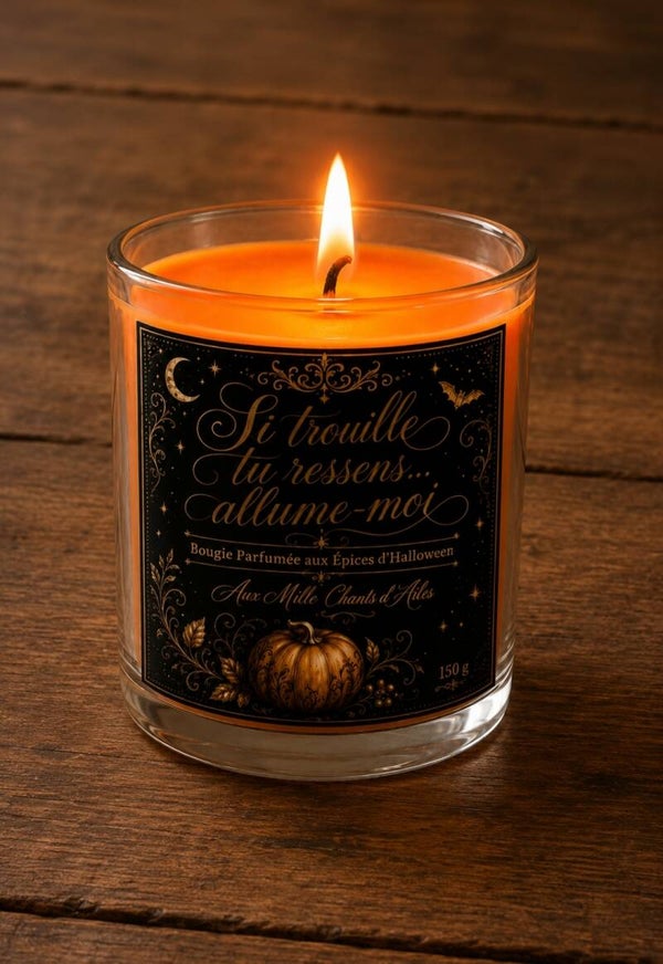 Bougie Parfumée "Si Trouille tu ressens...Allume-moi"