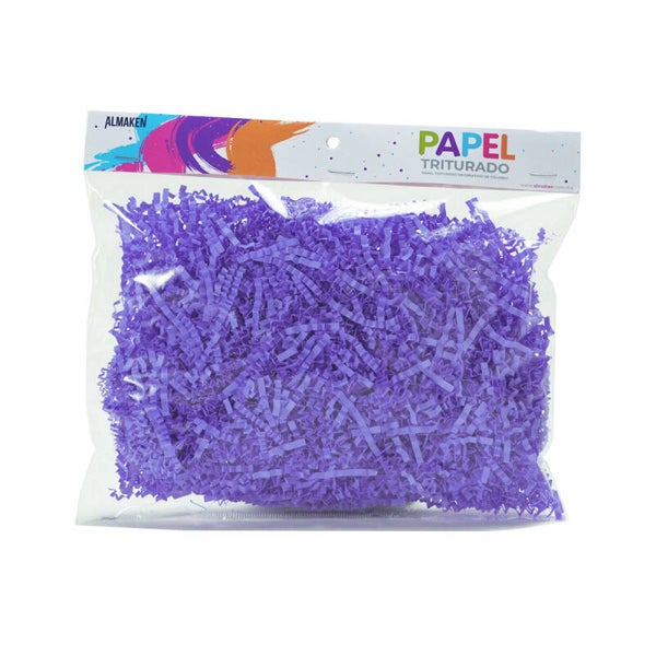 PAPEL TRITURADO, BOLSA DE 40 GRAMOS, MORADO