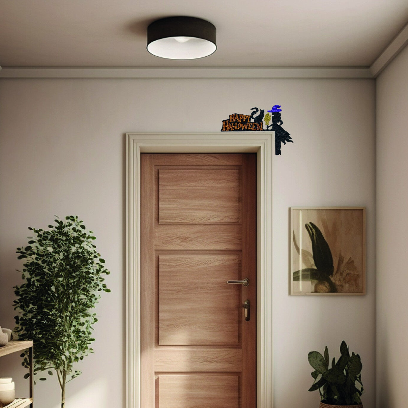 Esquinero Happy Halloween Pintado / Diamantado