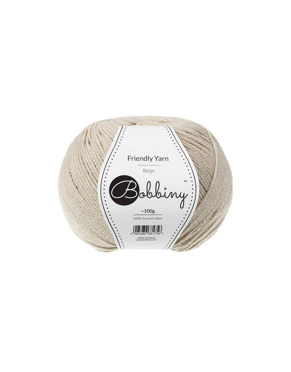 Bobbiny Friendly Yarn, alle kleuren & 100% gerecycled katoengaren