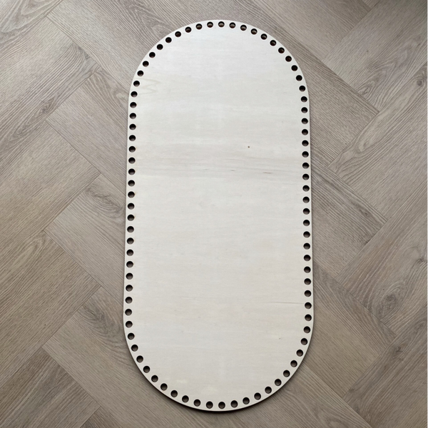 Multiplex Bodem voor Mozesmand by Miriam met 12 mm gaten 75 x 35 cm