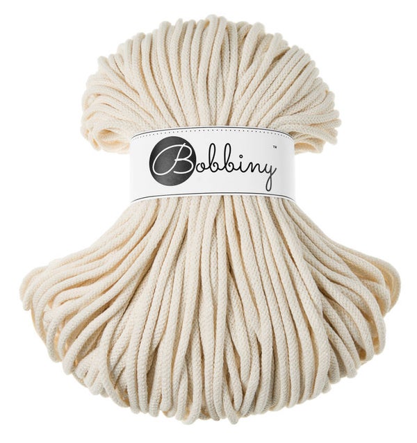 Bobbiny Premium Cord 5 mm, 100% gerecycled katoen (100 m per bol)