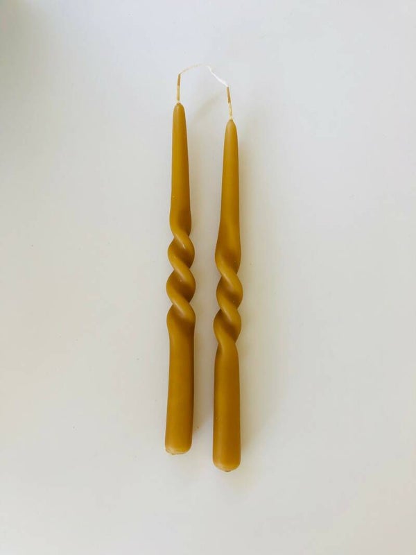 Twist candle - Nature        (per 2)
