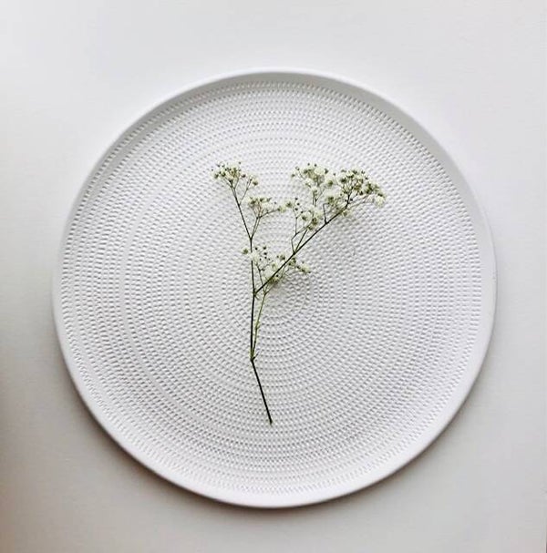 Aardewerk decoratie / serveer bord