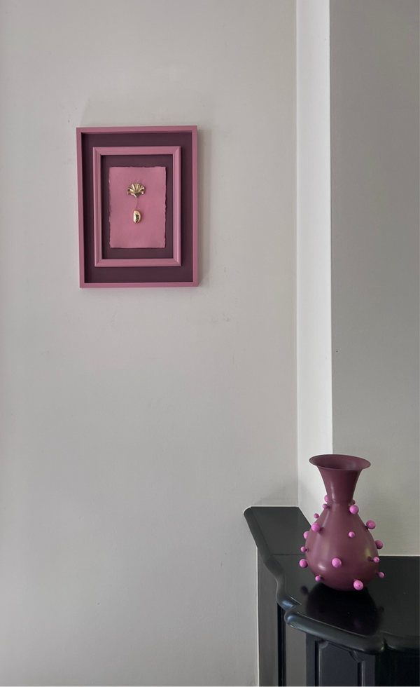 Combination Wallflower Pink & Vase