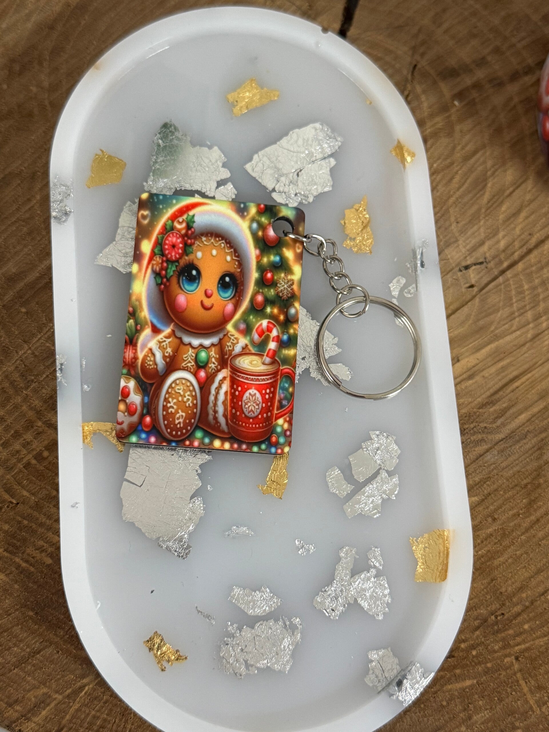 Porte-clés Pain d'Épices de Noël