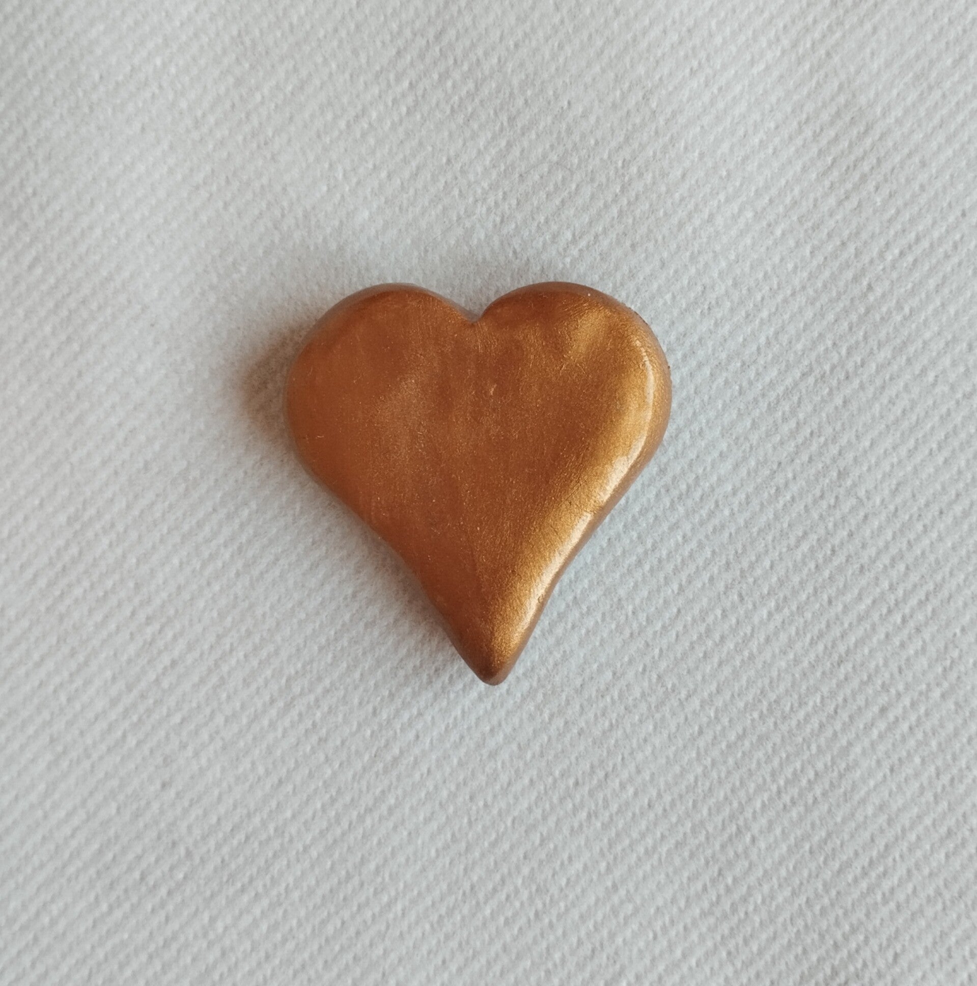 Magnet coeur doré irisé