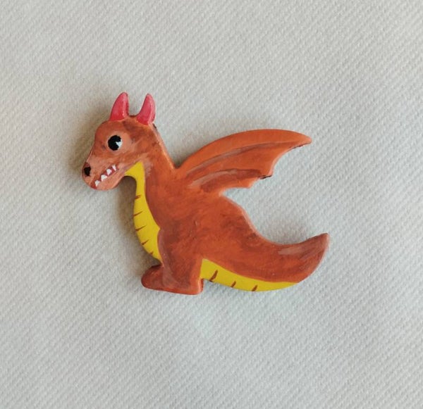 Magnet dragon orange