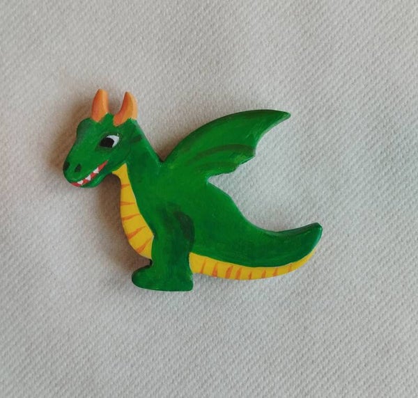 Magnet dragon vert