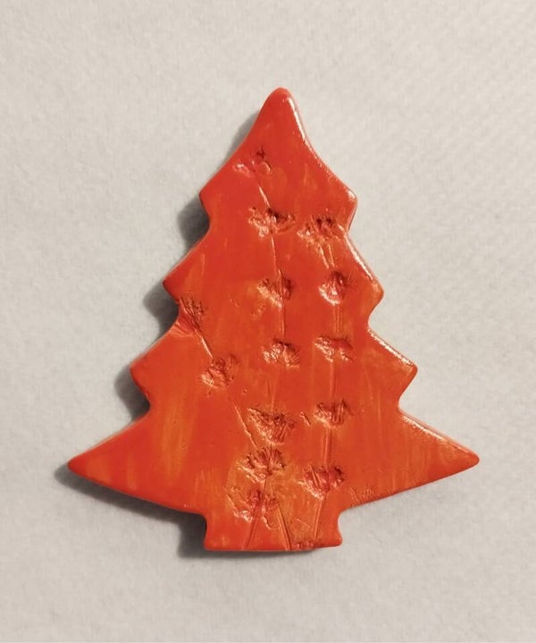 Sapin orange avec surimpression végétale