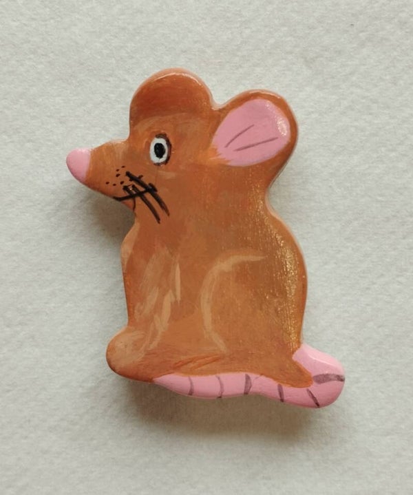 Magnet souris marron