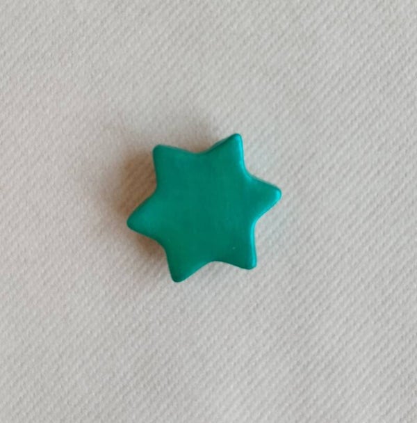 Magnet étoile bleu irisé