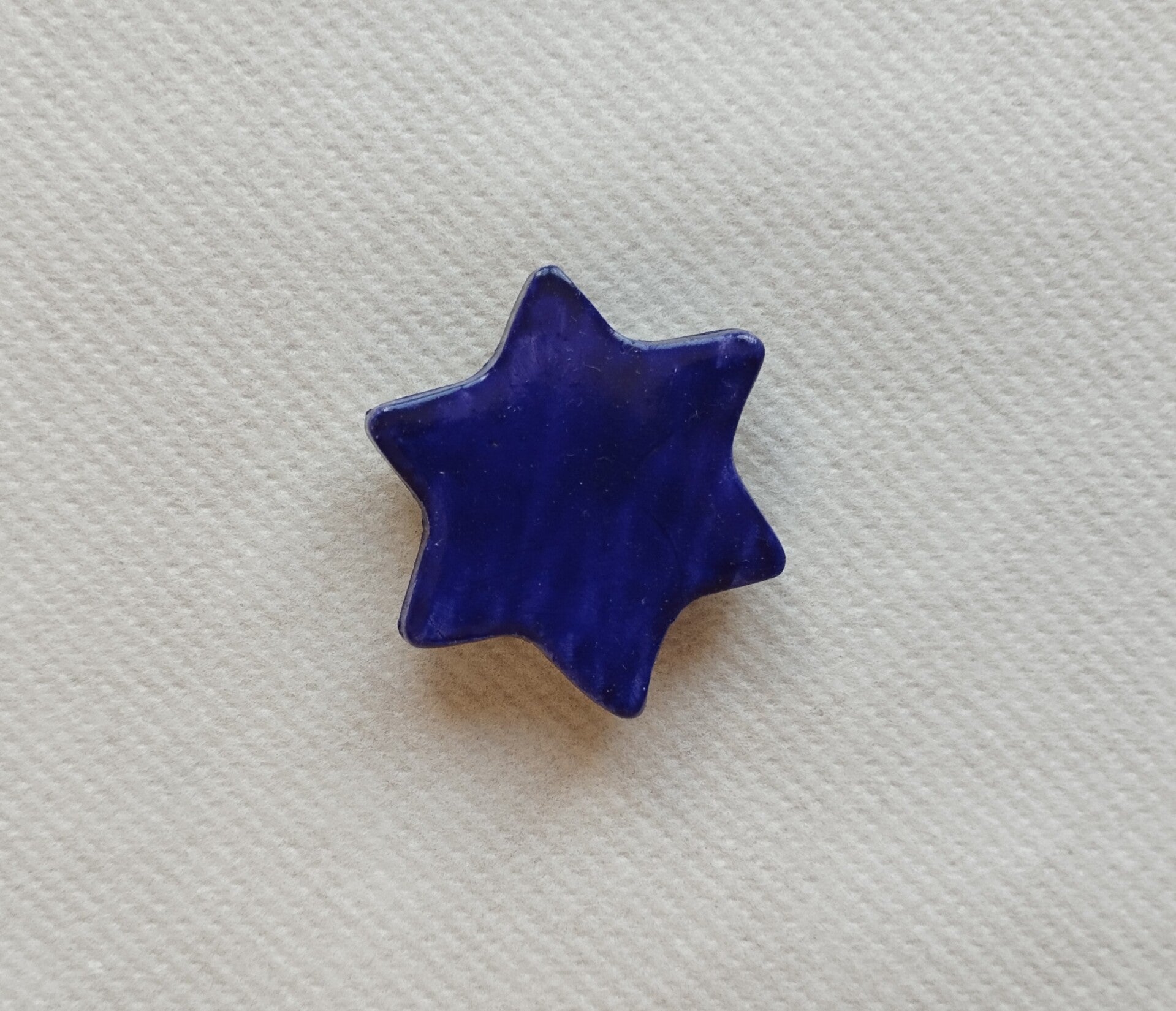 Magnet étoile bleu céramique