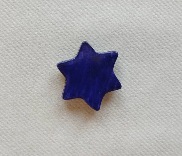 Magnet étoile bleu céramique
