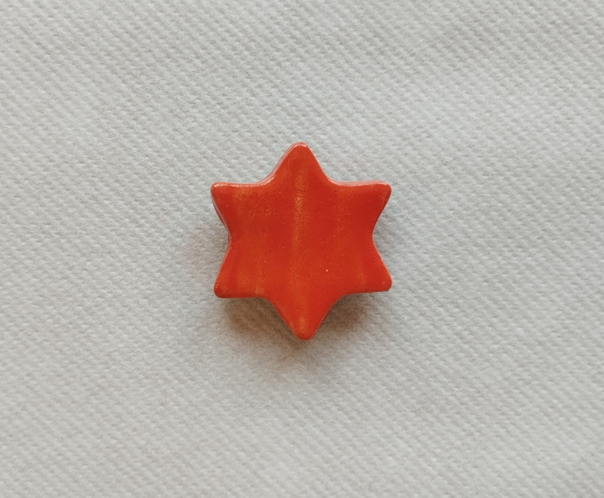 Magnet étoile orange céramique