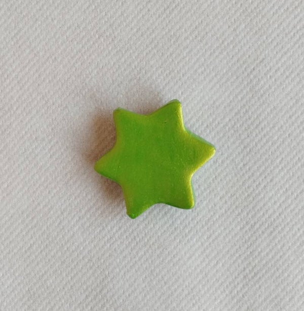 Magnet étoile vert irisé