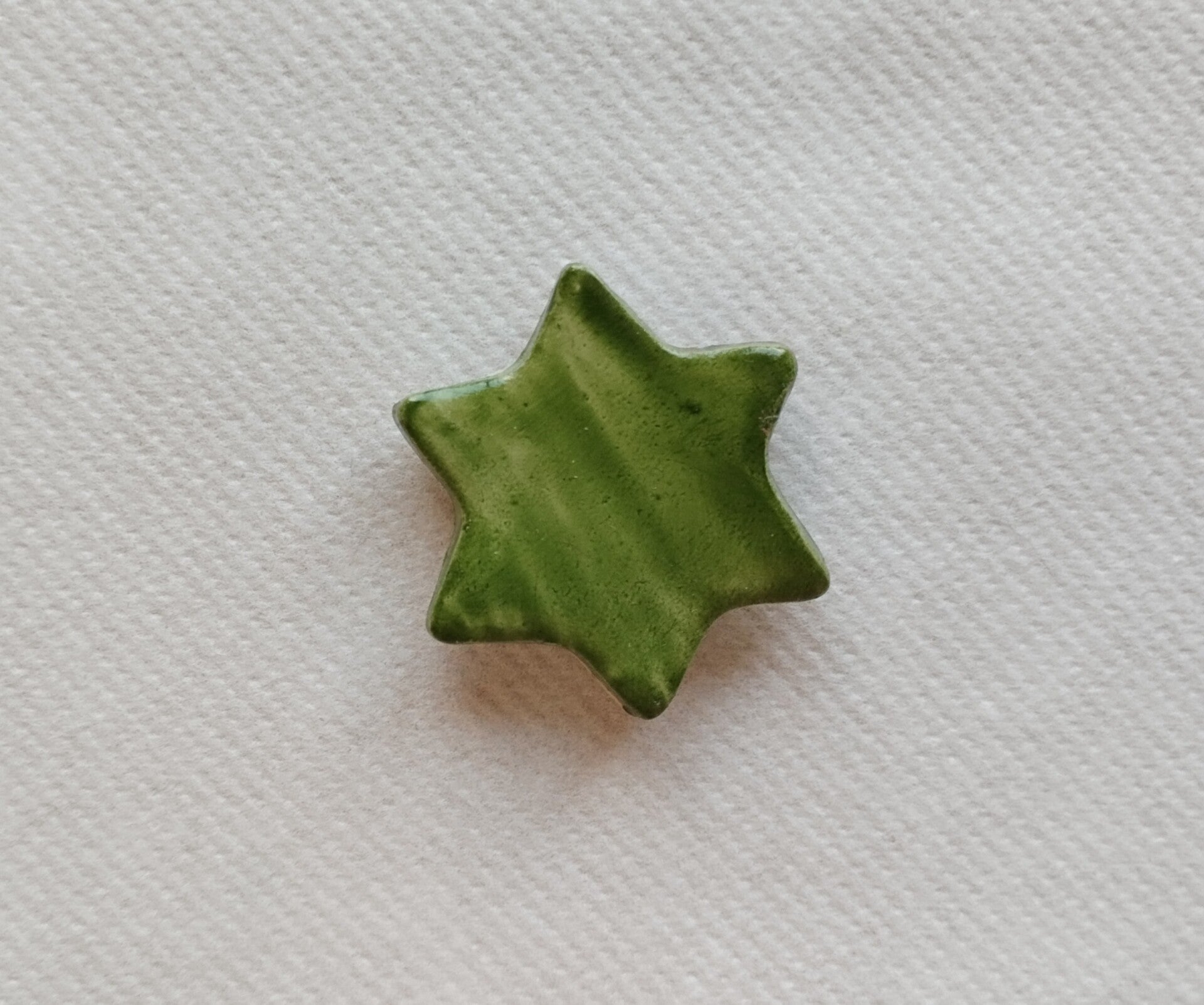 Magnet étoile vert céramique