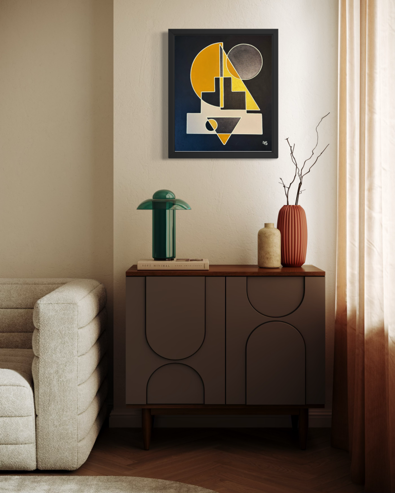tableau ge75 abstrait geometrique