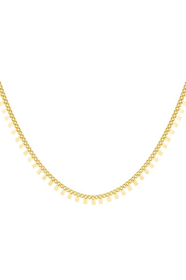 Square necklace gold