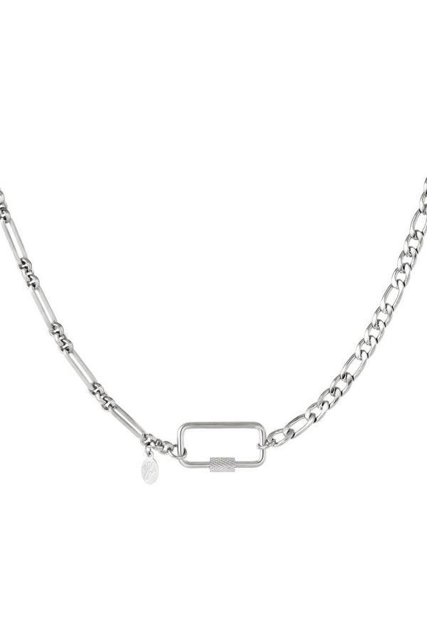 Locked to you necklace silver