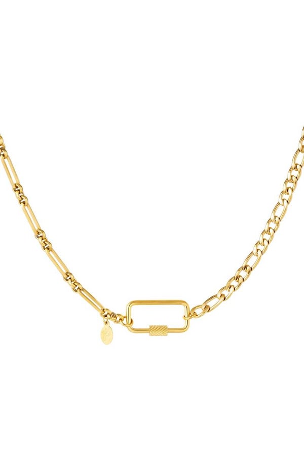 Locked to you necklace gold