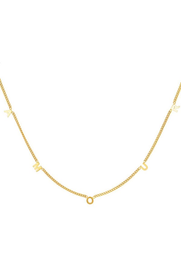 Amour necklace gold