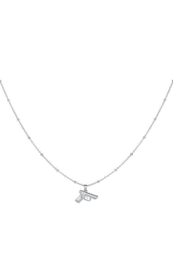 Dress to kill necklace silver