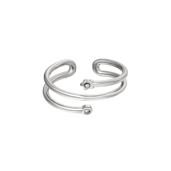 Spiral ring silver
