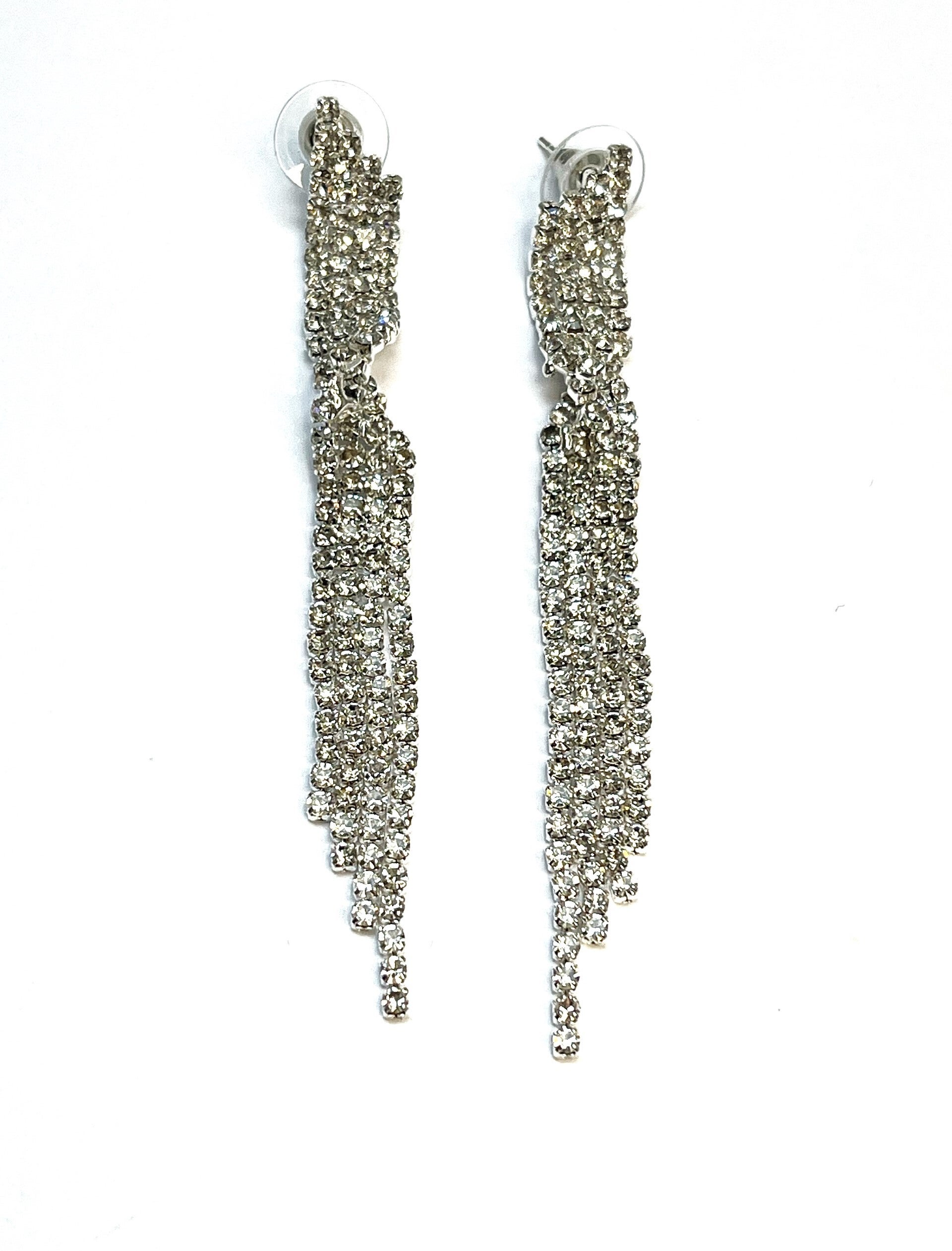 Cold outside earrings silver