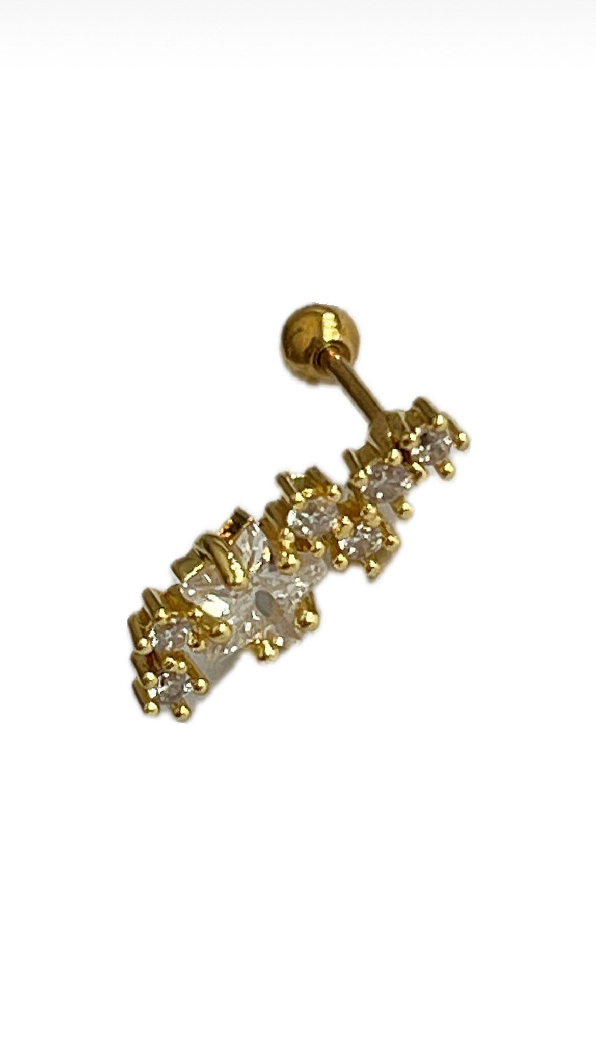 Etoile piercing gold