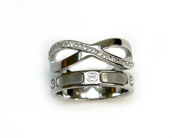 once again ring silver