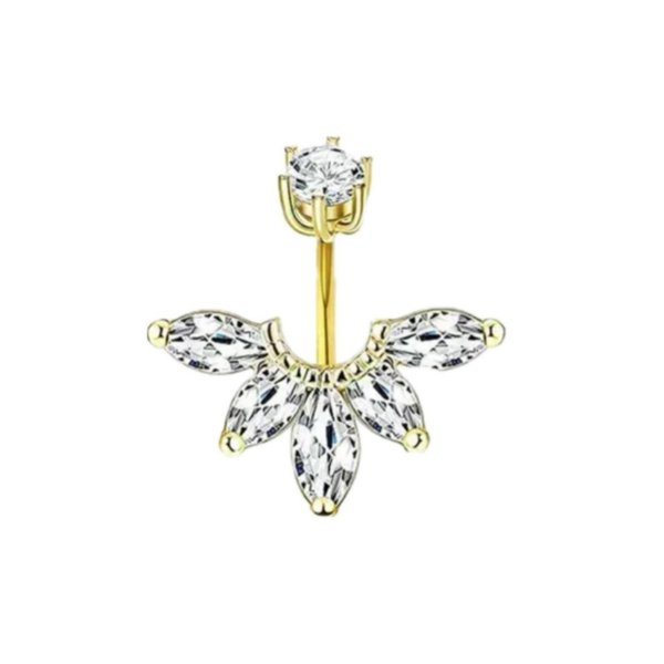 Xcited belly piercing gold